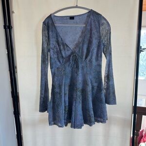 Urban Outfitters Light Blue Top with Crew Neck